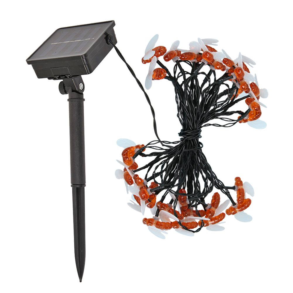 

20/30/50LED Solar Bee String Lights Fairy Garland Lamp Garden Party Decor, 501 Original