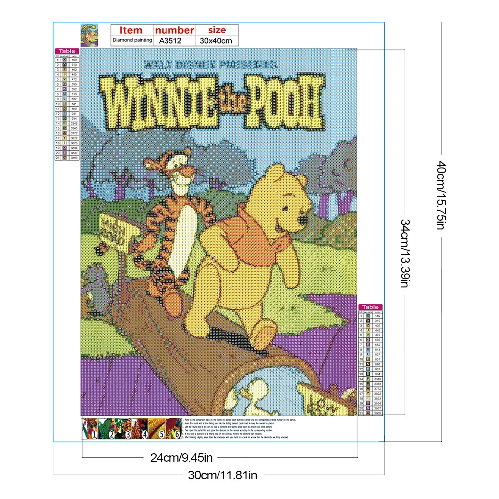 Diamond Painting - Full Round Drill - Winnie The Pooh(Canvas|30*40cm)