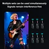 Wireless Guitar Transmitter Receiver Long Battery Life Instrument Wireless Transmitter Plug and Play 220 Rotatable for Guitar Bass Electric Instruments