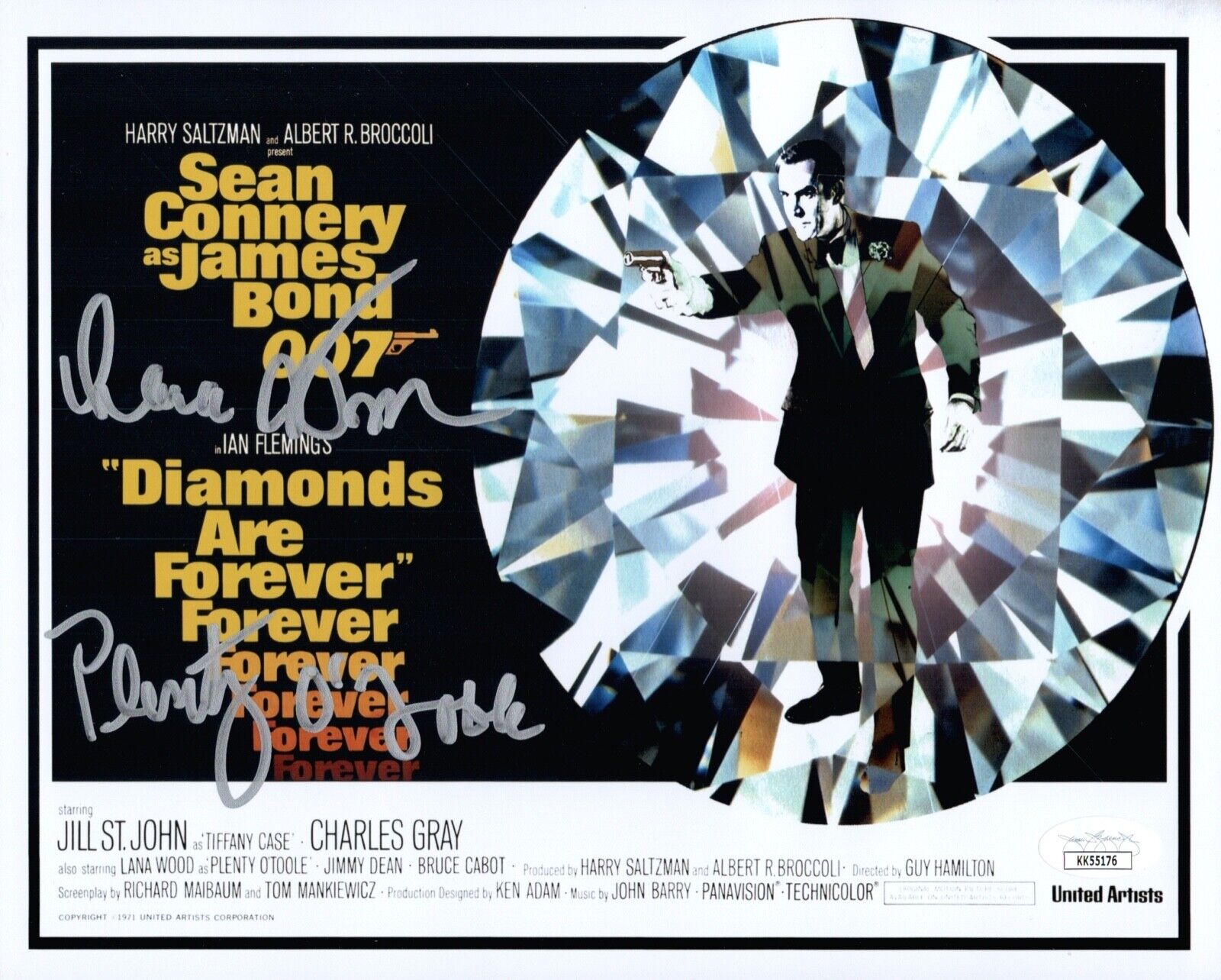 LANA WOOD Signed JAMES BOND Diamonds Are Forever 8x10 Photo Poster painting Autograph JSA COA