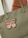 DIY Embroidered Butterfly Brooch Embroidery Butterfly Lapel Pin Clothes Decoration for Backpack Pants T-Shirt Jacket Bags Dress Jeans