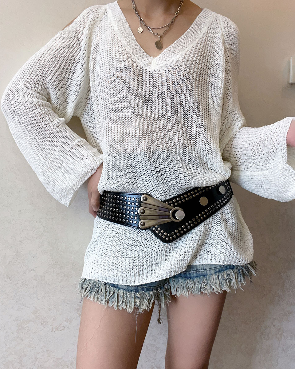 Rivet Punk y2K Hip Belt