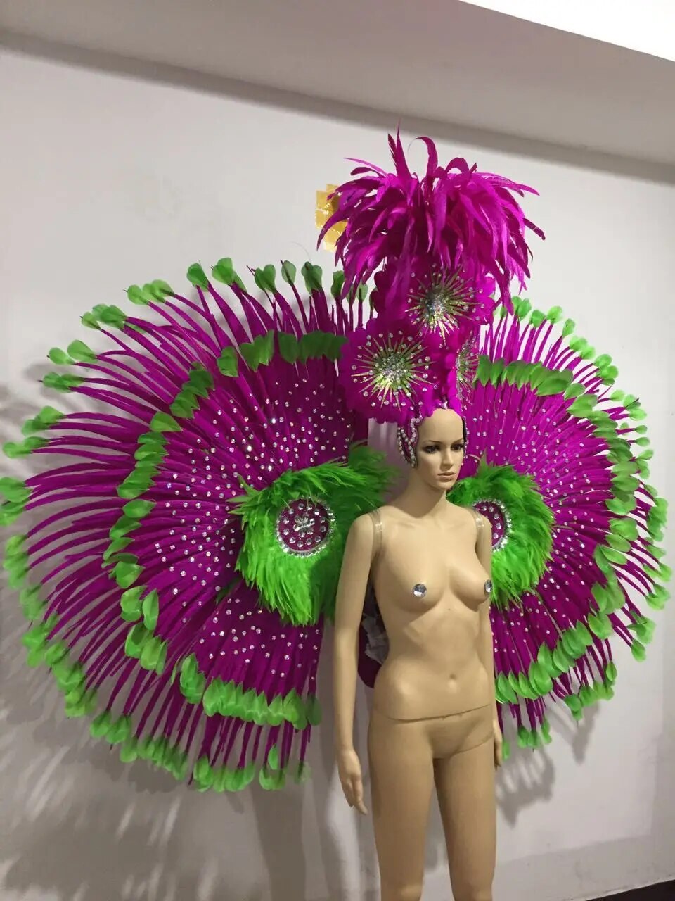 VCshoes Latin Dance Samba Accessories Exquisite Headdress Feathers Delicate Dance Shows Accessories Samba Clothing
