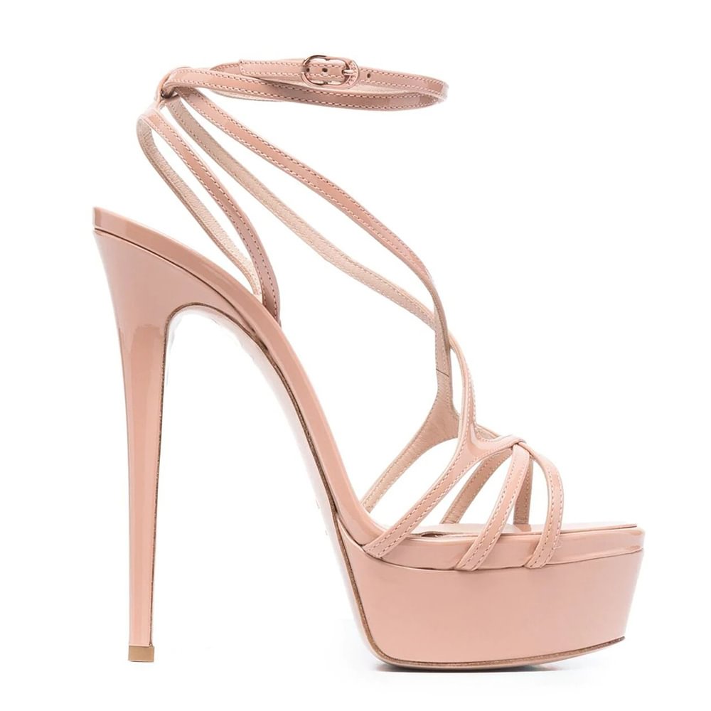 Sexy Super High Heel Nightclub Dance Shoes Plus Size Waterproof Platform Banquet Shoes Summer Stiletto Sandals Novameme