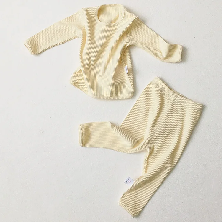 Baby Ribbed Solid Color Set