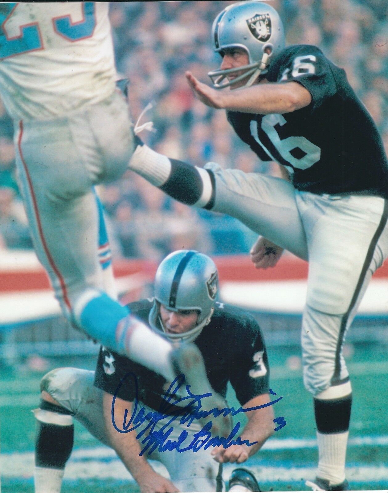 Autographed DARYLE LAMONICA Oakland Raiders 8x10 Photo Poster painting w/COA