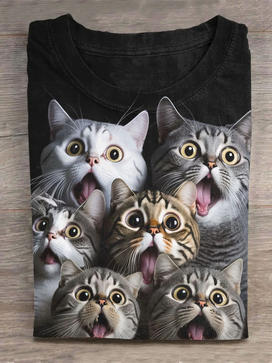 A Group of Surprised Cats-2 T-shirt Eagerlys