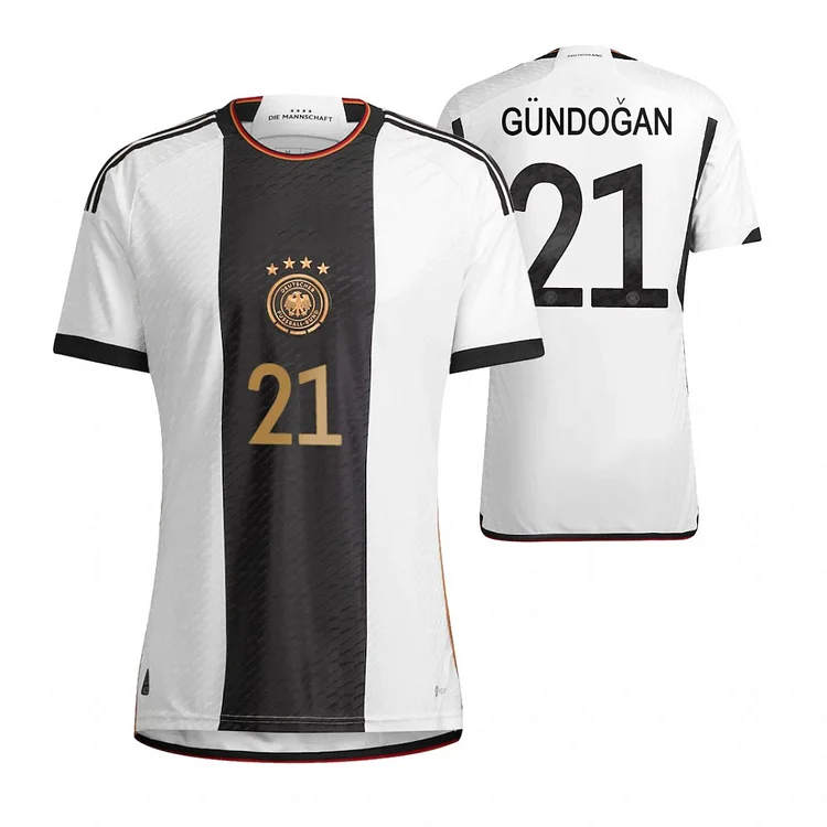 Deutschland İlkay Gundogan 21 Home Tirkot WM 2022