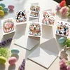6PCS Diamond Painting Easter Cat Greeting Card Kit for Birthdays Thanksgiving & Special Occasion