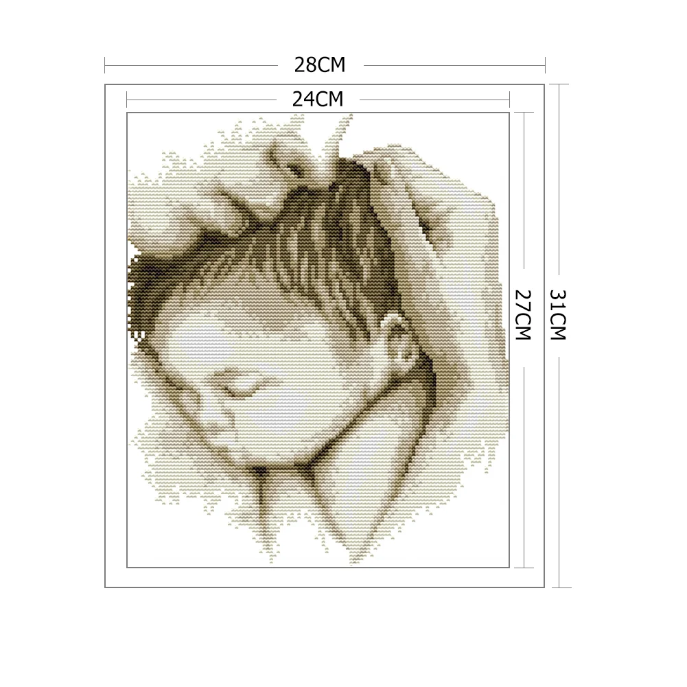 14ct Stamped Cross Stitch - Embrace(28*31cm)