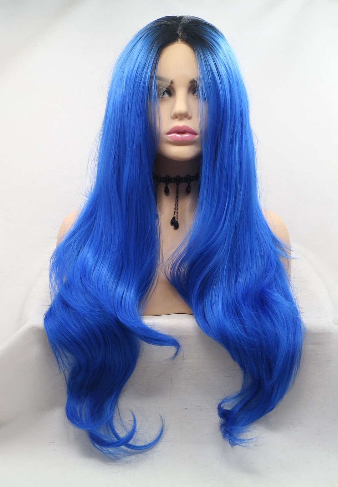 Sky Blue KANEKALON Synthetic Wig USW127 US Mall Lifes