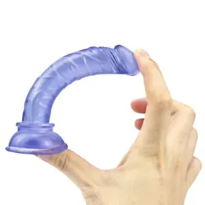 Beginner 5 Inch Slim Small Soft Flexible Dildo For Pegging Anal Mini Cock  Sex