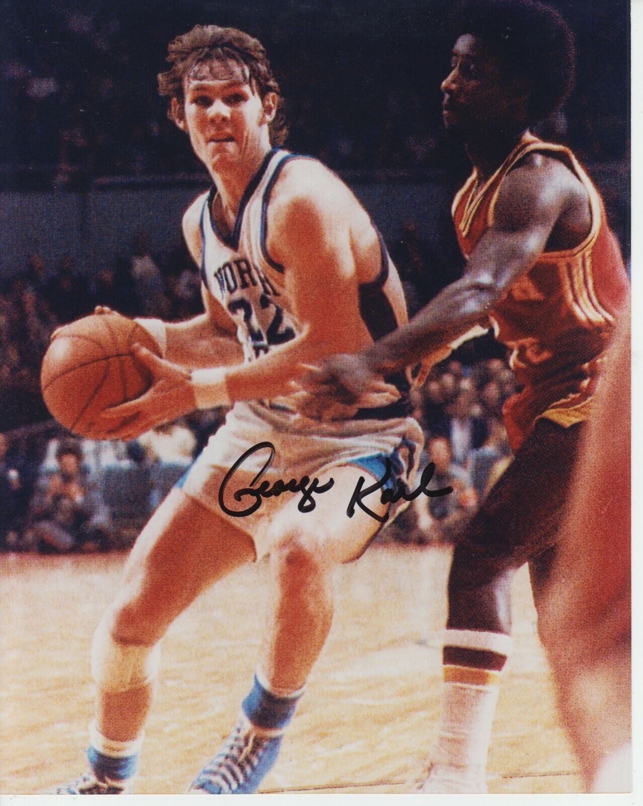 George Karl Signed 8x10 COA N Carolina Tarheels #2