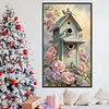 (45*75cm)Flower Birdhouse - Full Square Drill Diamond Painting