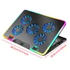 Laptop Cooling Pad with 5 Quiet Fans RGB Notebook Stand for 11-17.3 Inch Laptops