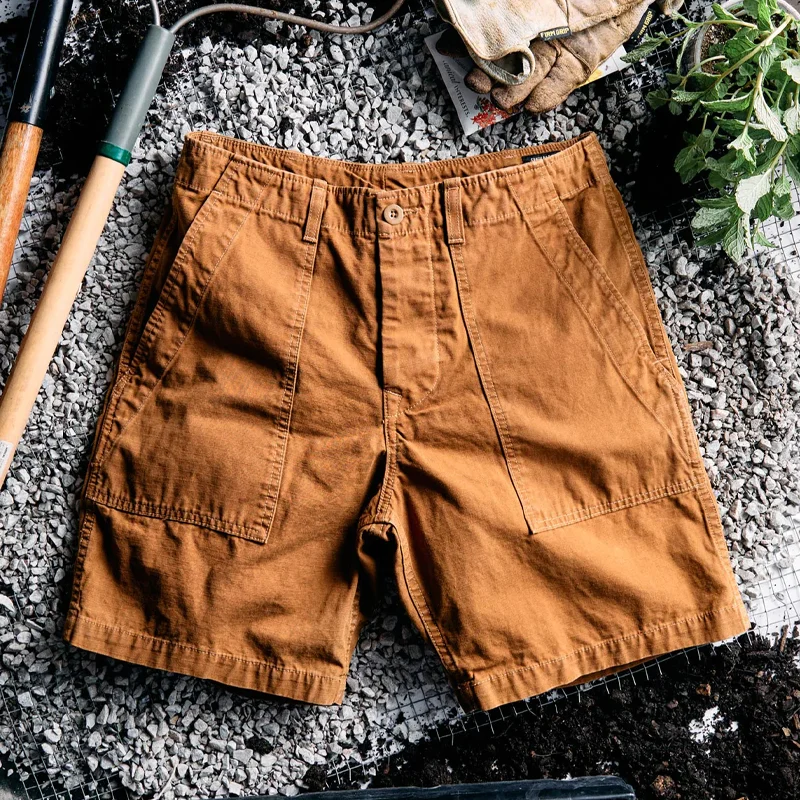 1950's Military Classic Brown 9oz Japanese Cotton Shorts