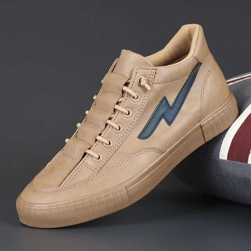 2020 Spring New High Top Men's Vulcanize Shoes Slip On Male Flat Shoes British Fashion Sneakers Men Loafers Leisure Shoes