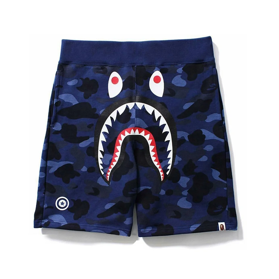 Japanese Fashion Brand New Shark Shorts Men's and Women's Camouflage Casual Shorts