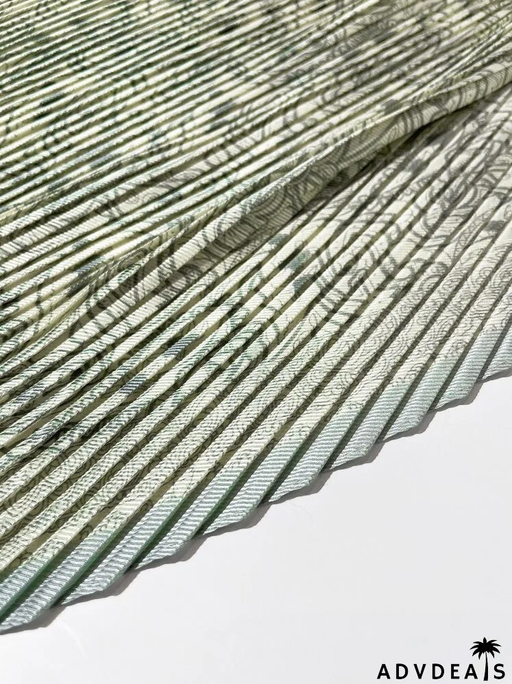 Flower Pattern Twilly Scarf