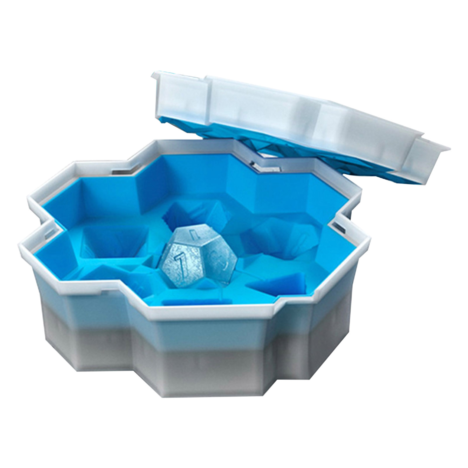 

Ice Cube Mold, 7 Cell Silicone Ice Cube Tray for Freezer, Whiskey, Cocktail, 501 Original