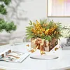 (US Local)Flower Double Sided Effect Table Top Diamond Painting Desktop Ornaments Kit (Christmas)