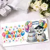 6Pcs anniversaire animal-bricolage carte de voeux