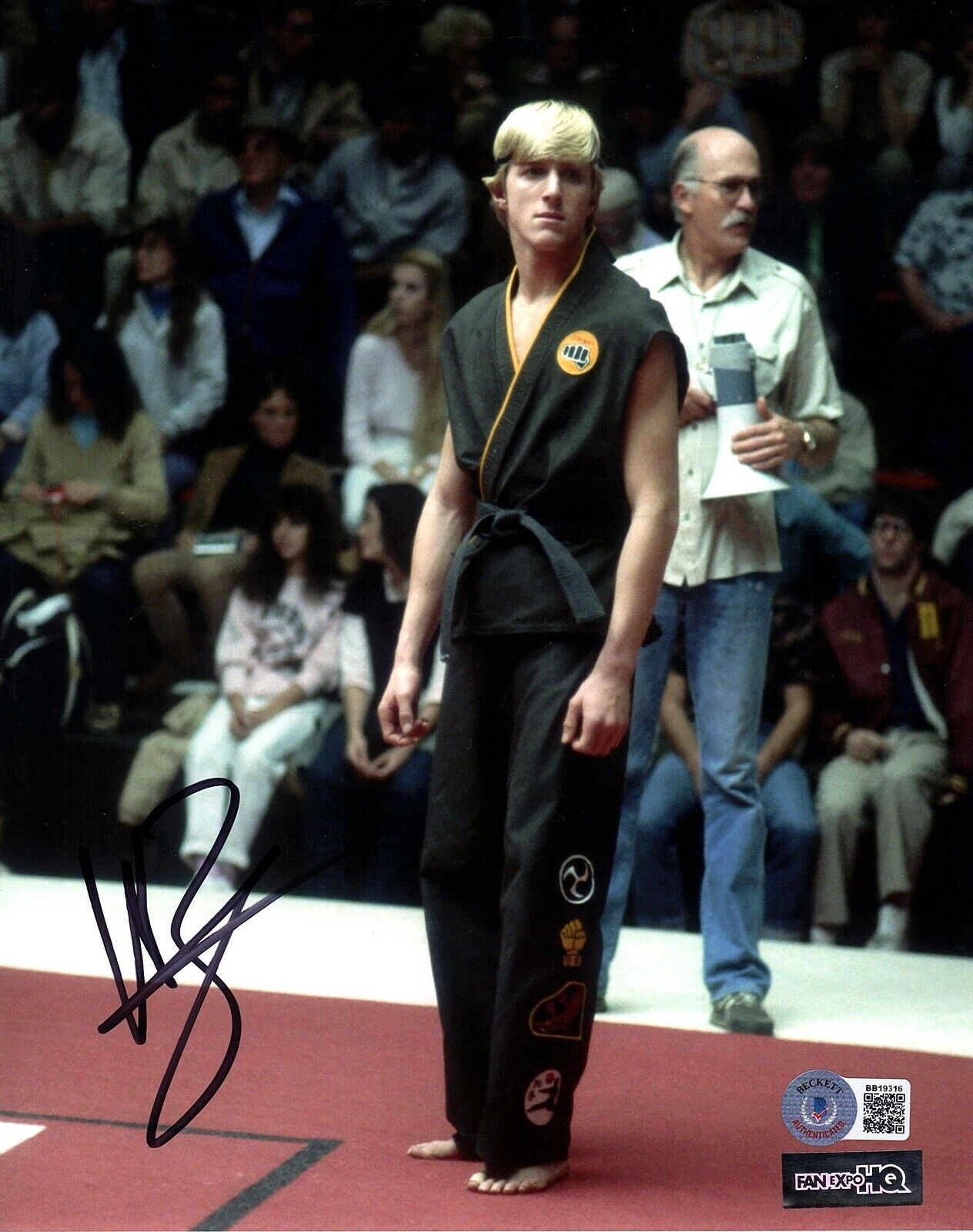 WILLIAM ZABKA Signed Auto KARATE KID Johnny