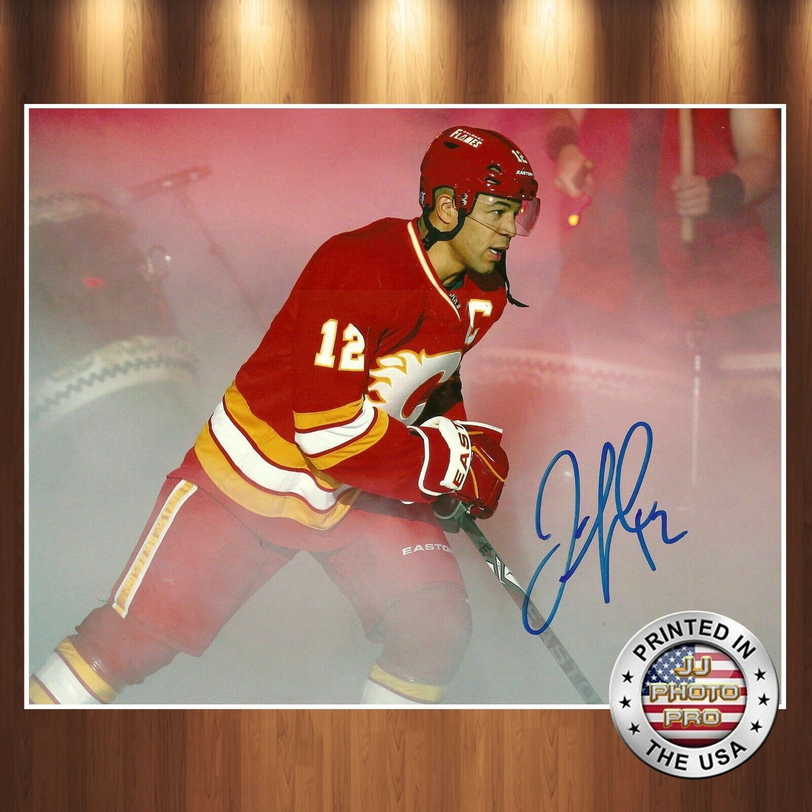 Jarome Iginla Autographed Signed 8x10 Photo Poster painting (Flames) REPRINT