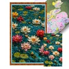 Lotus-11CT Stamped Cross Stitch 40*70cm/15.75*27.56in(Big Size)