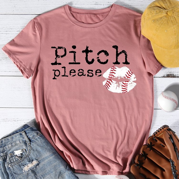 AL™ Pitch Please Fun Baseball T-shirt Tee -013394