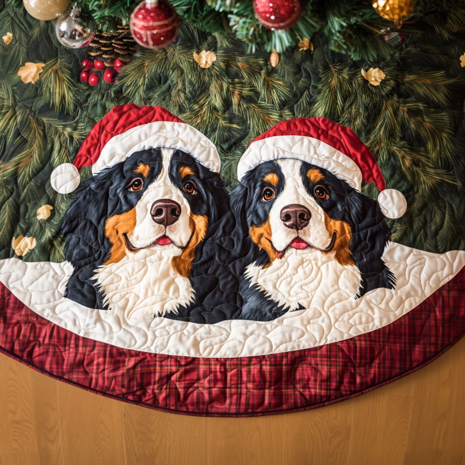 Mountain Pride Quilted Christmas Tree Skirt NCU0PT2592