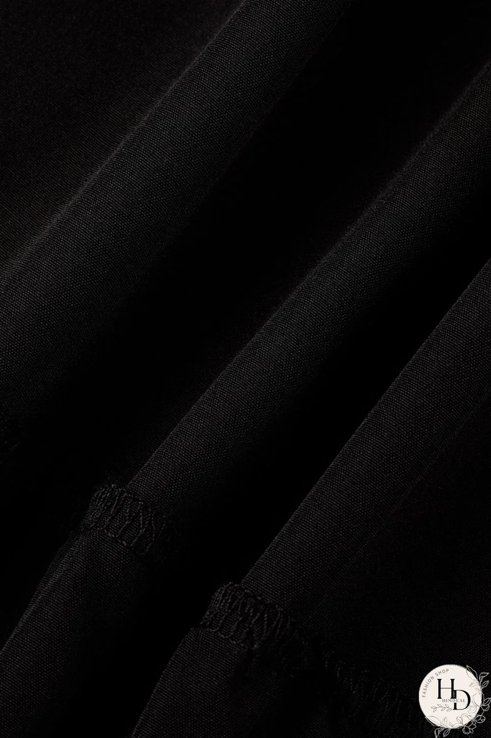 Black Casual Solid Patchwork Buckle Turndown Collar A Line Dresses