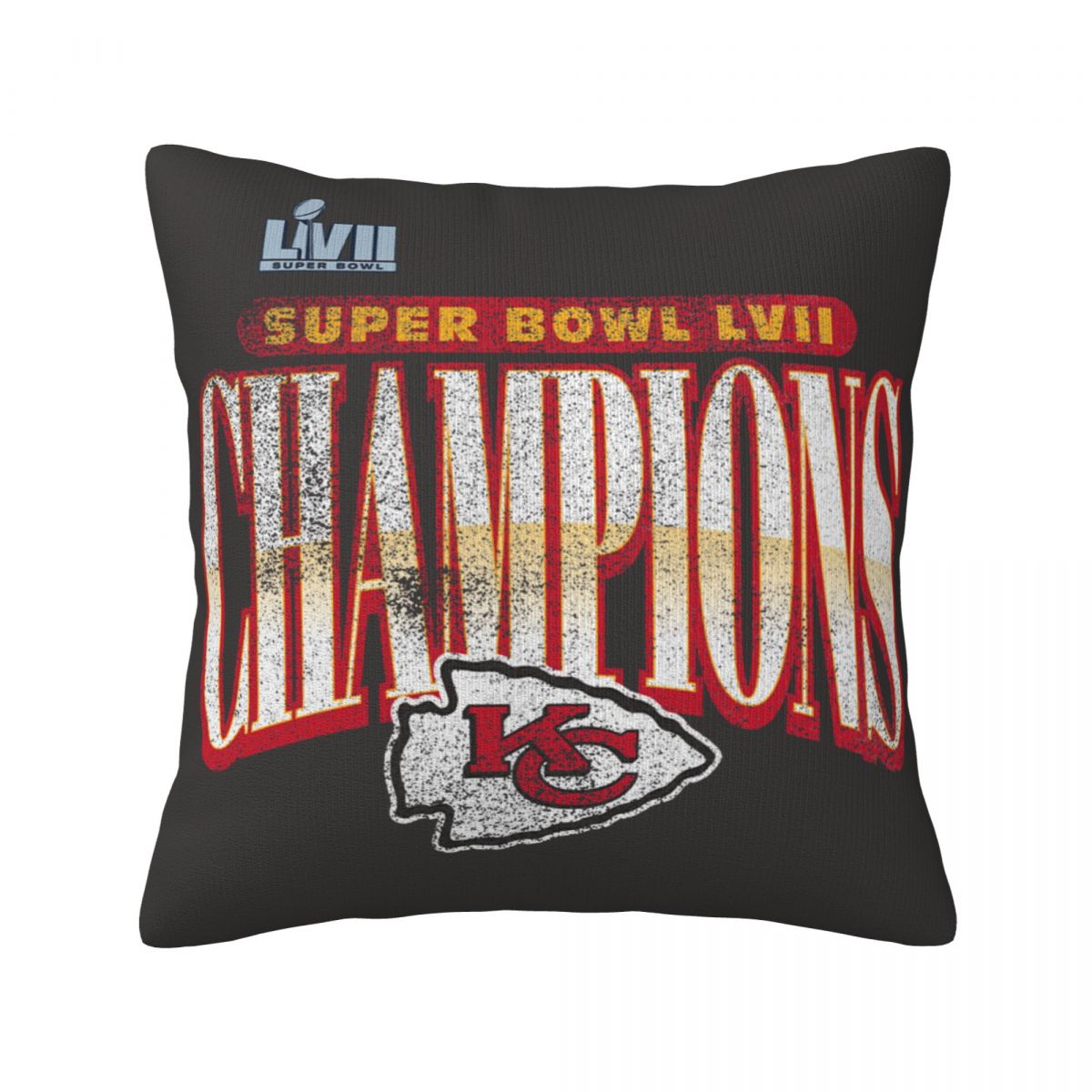 Kansas City Chiefs Super Bowl LVII Champions Rewrite History Decorative Throw Pillow