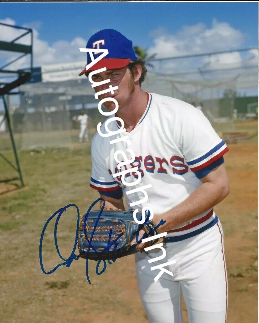 Don Stanhouse Texas Rangers Autographed 8x10#4