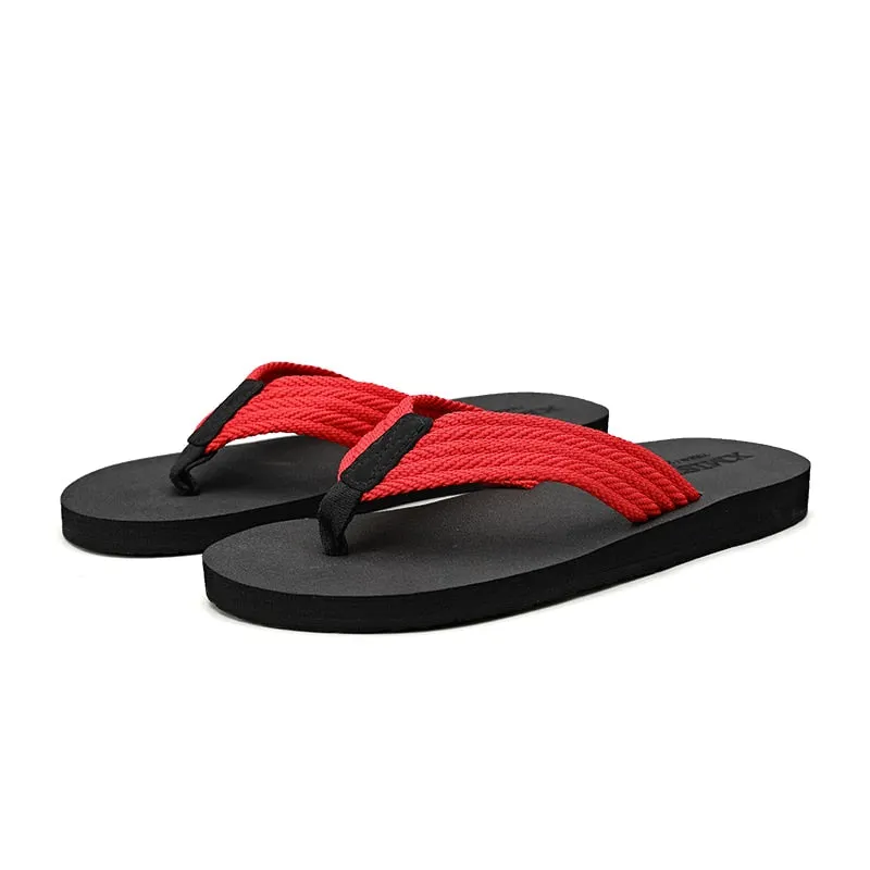 2021 New Home Men Soft Slippers Summer Classic Beach Sandals Men Hand-sewn Flat Flip Flops PU Rubber Platform Adult F804