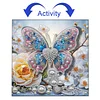 (25x25cm)DIY Pre-Framed 3D Flapping Butterfly Diamond Painting Art Craft Kit Living Room Decor