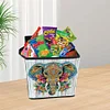 (US Local)Elephant DIY Special Shape Diamond Painting Folding Storage Box Container Organizer Case Kit