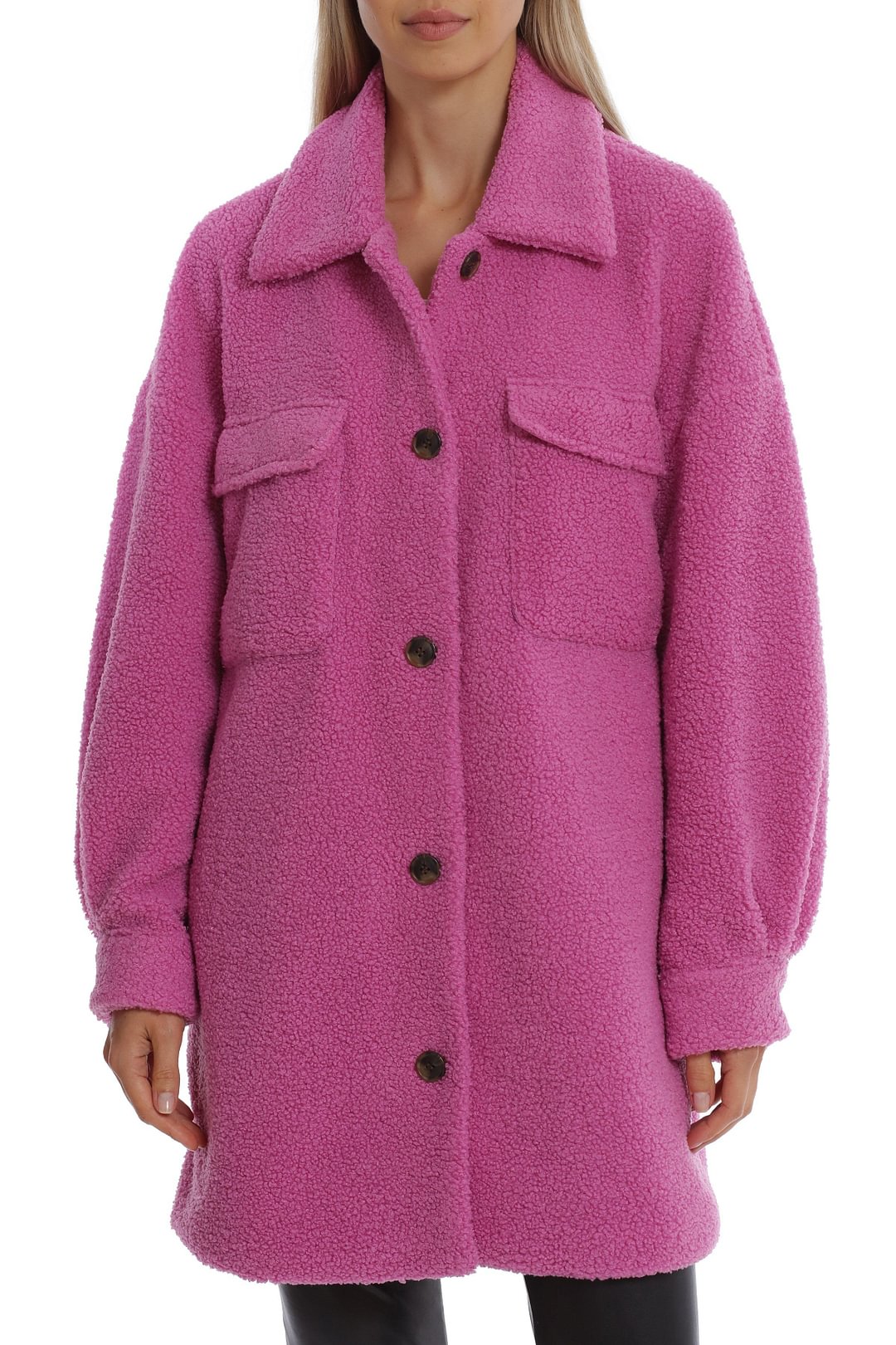 Oversized Teddy Faux Fur Shacket