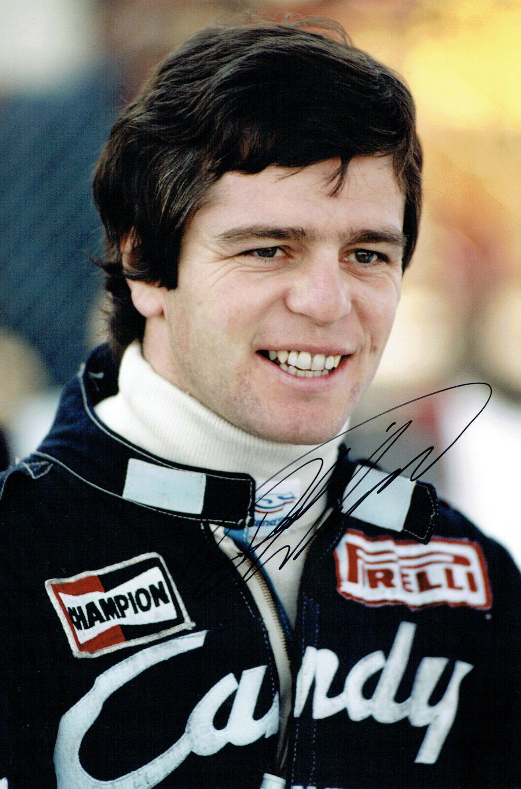 Derek WARWICK Autograph SIGNED 12x8 Portrait Photo Poster painting F1 Racing Driver AFTAL COA