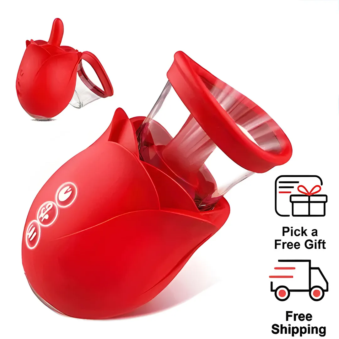 Vortex - 3-in-1 Upgraded Rose Toy Suction & Tongue