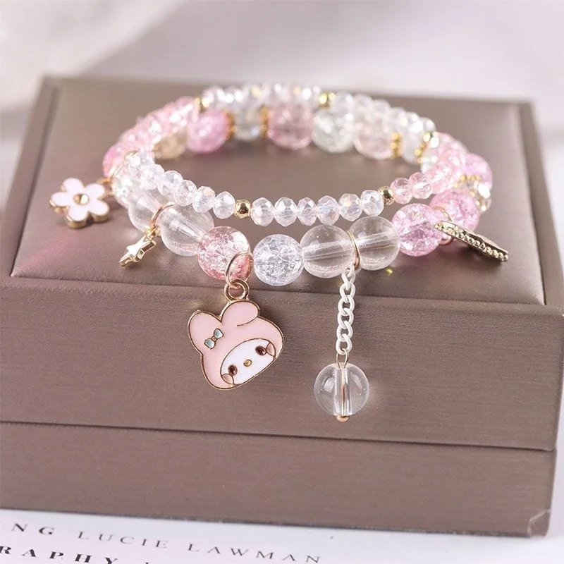 Kawaii Anime Melo Kuro Crystal Bracelet
