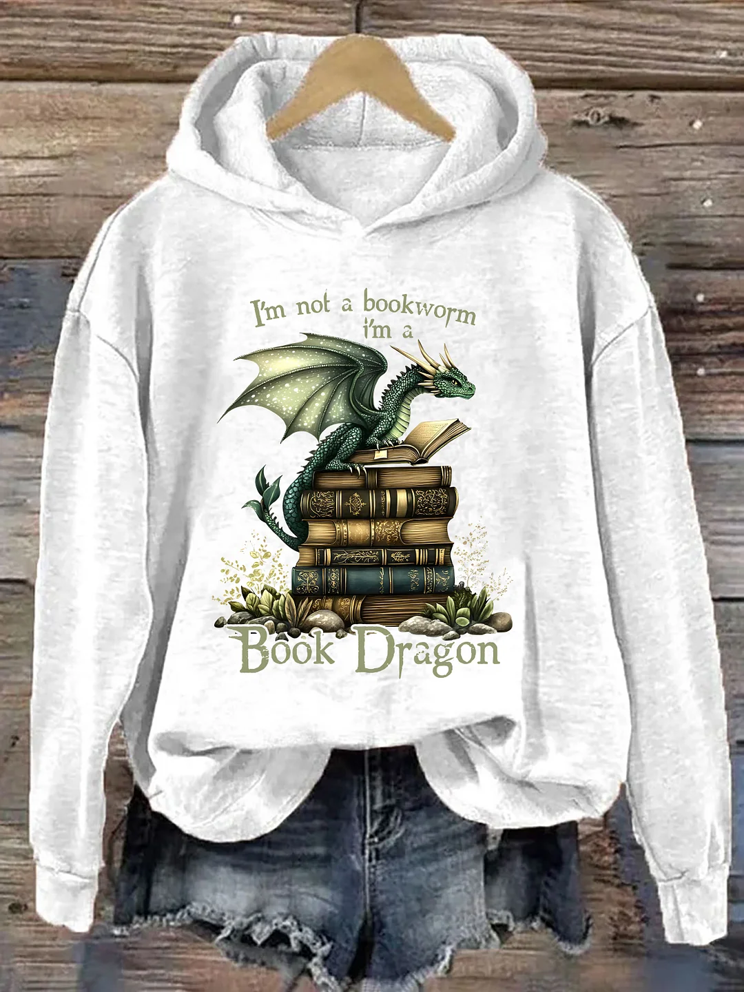 I'm Not A Bookworm I'm A Book Dragon Hoodie