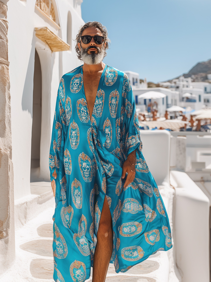 Printed  Men Kaftan Long Caftan