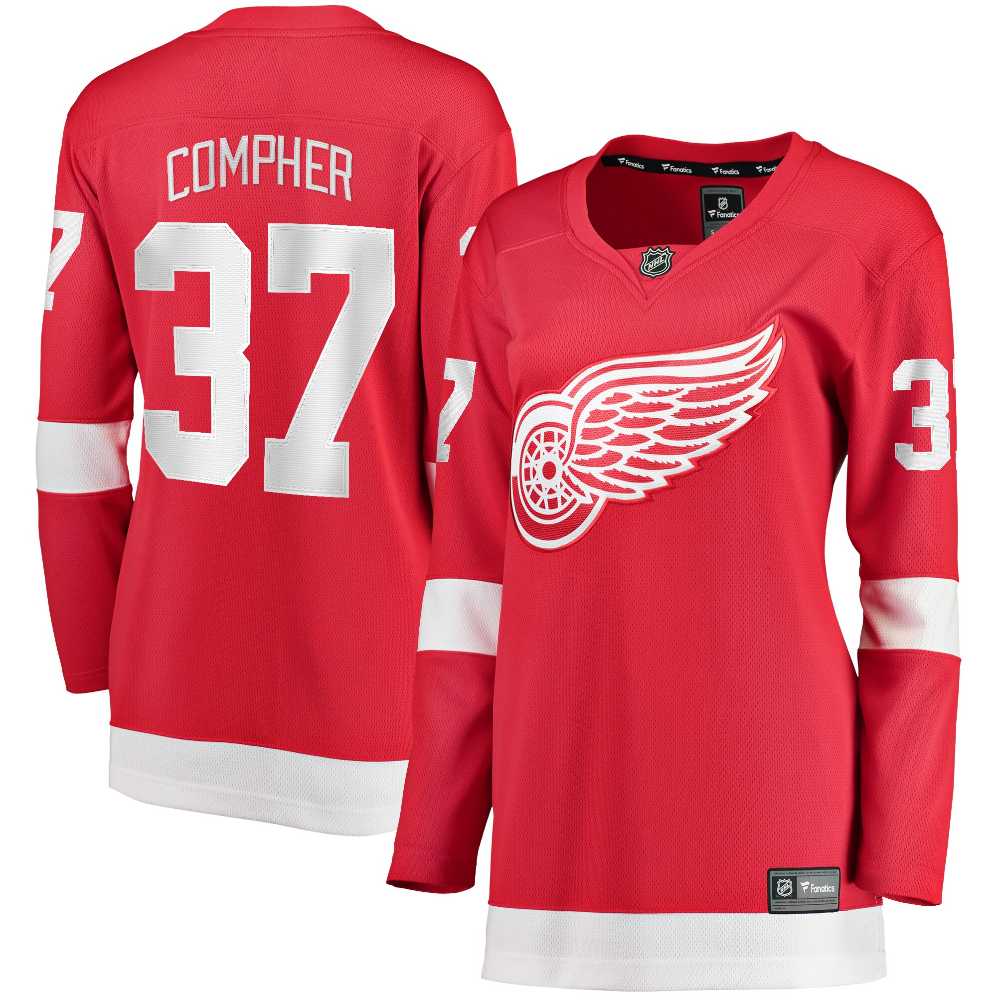 J.T. Compher Detroit Red Wings Fanatics Women’s Home Breakaway   Jersey – Red mysite