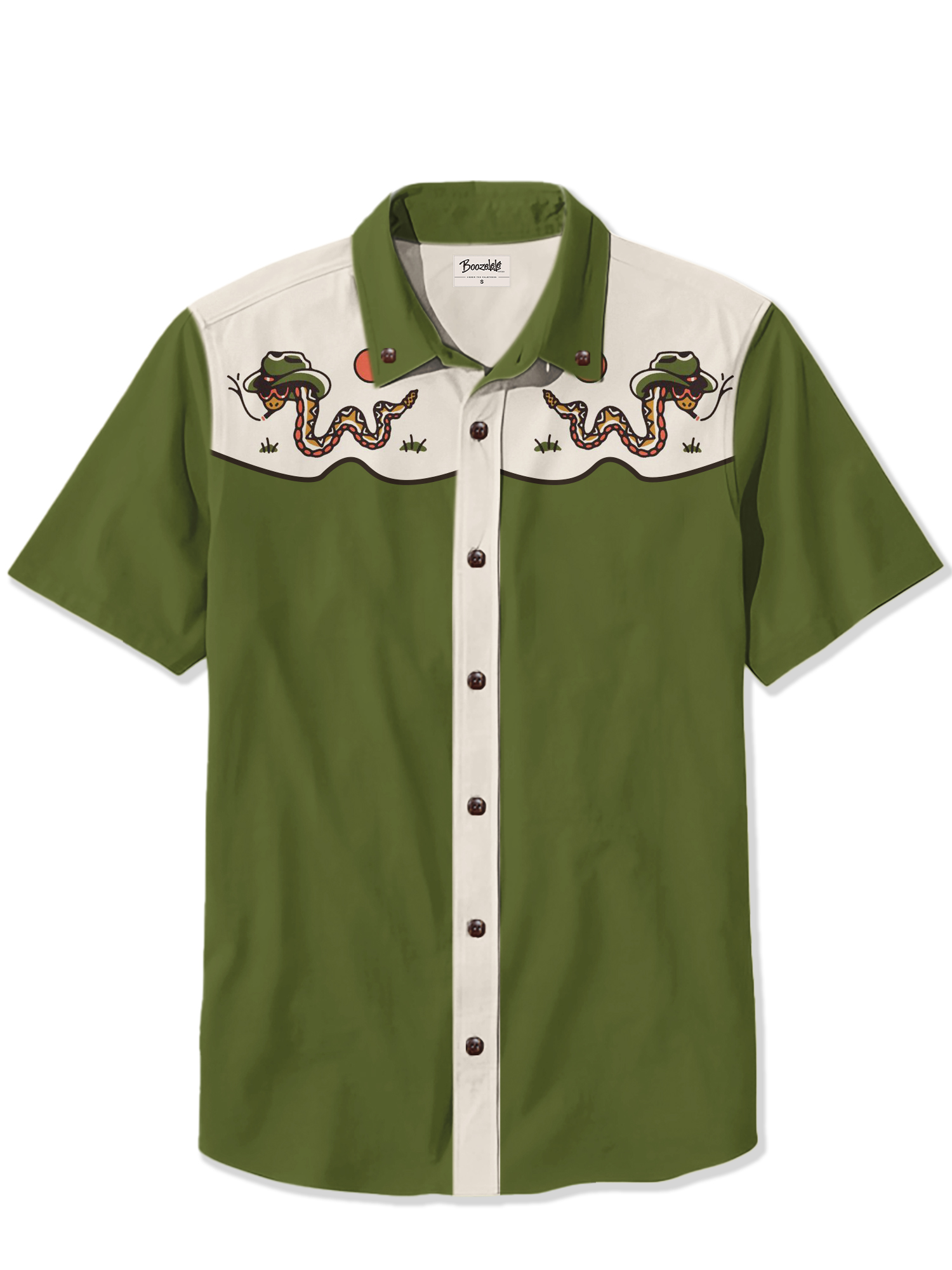 Snake Western Cowboy - 100% Cotton Shirt