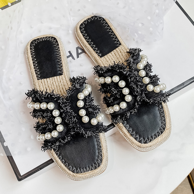 Women's Pearl Espadille Slide Sandals | ARKGET