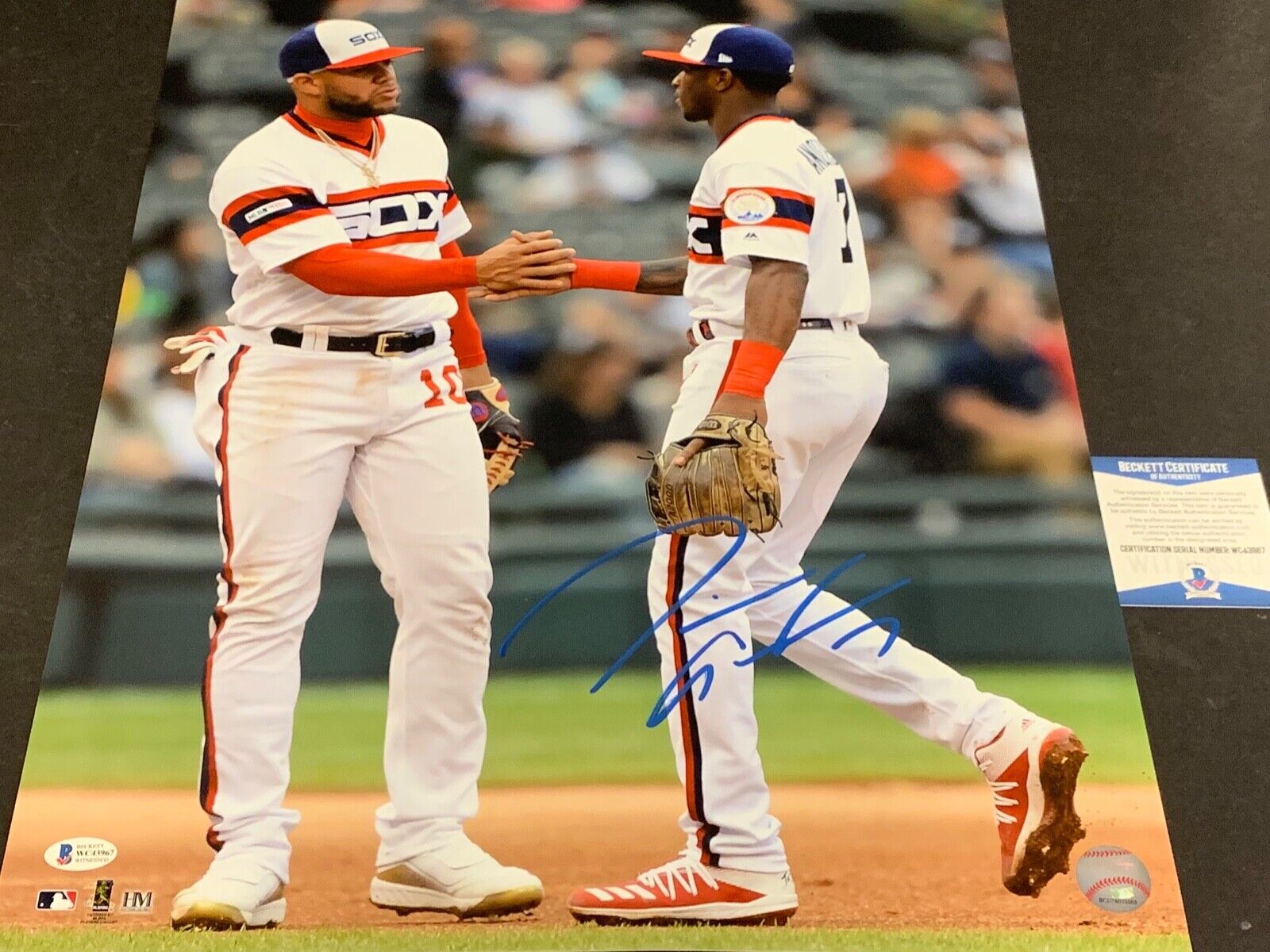 Tim Anderson White Sox Signed 16x20 Beckett WITNESS COA Sunday Uniform Moncada