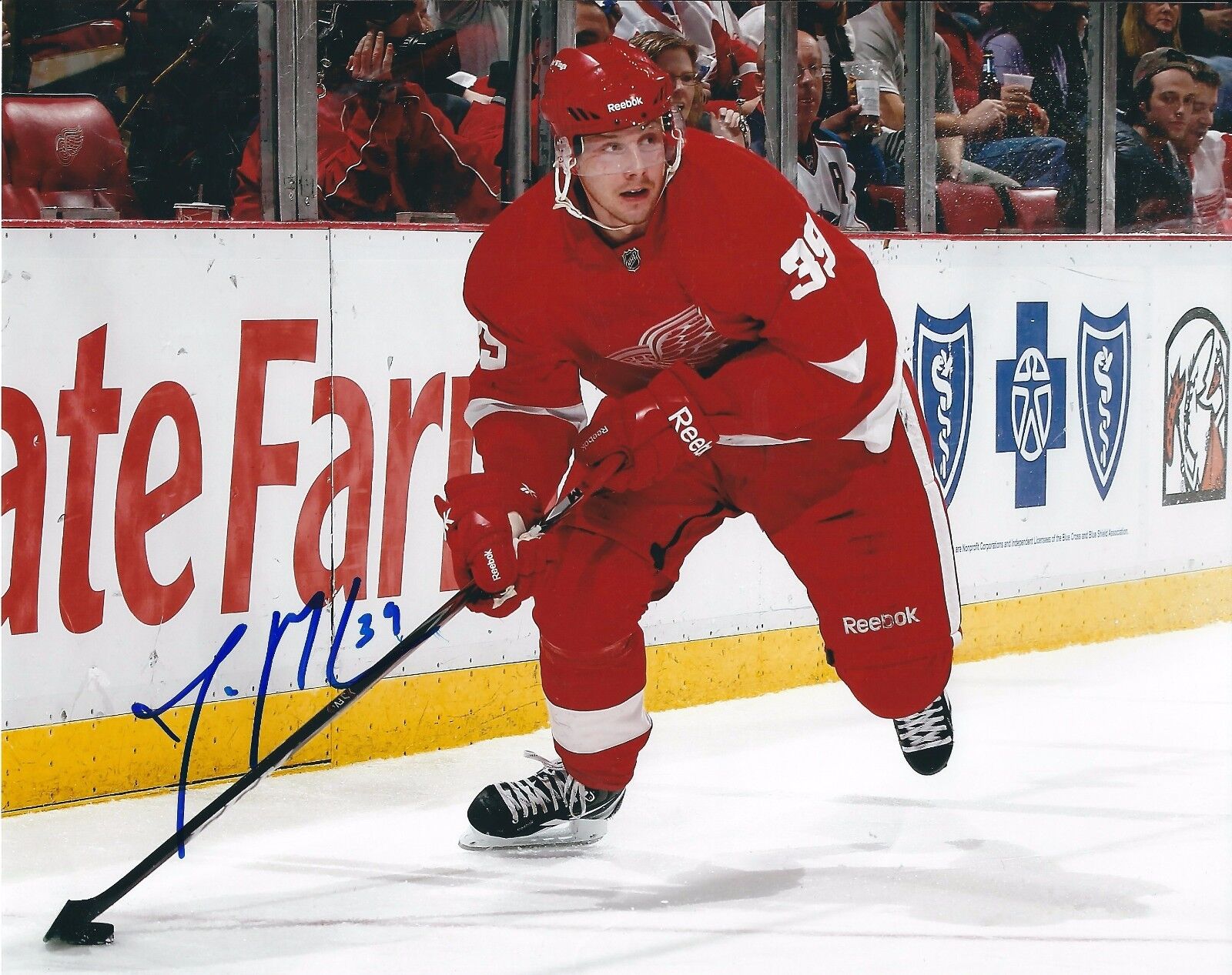 Autographed 8x10 JAN MURSAK Detroit Red Wings Photo Poster painting - w/COA