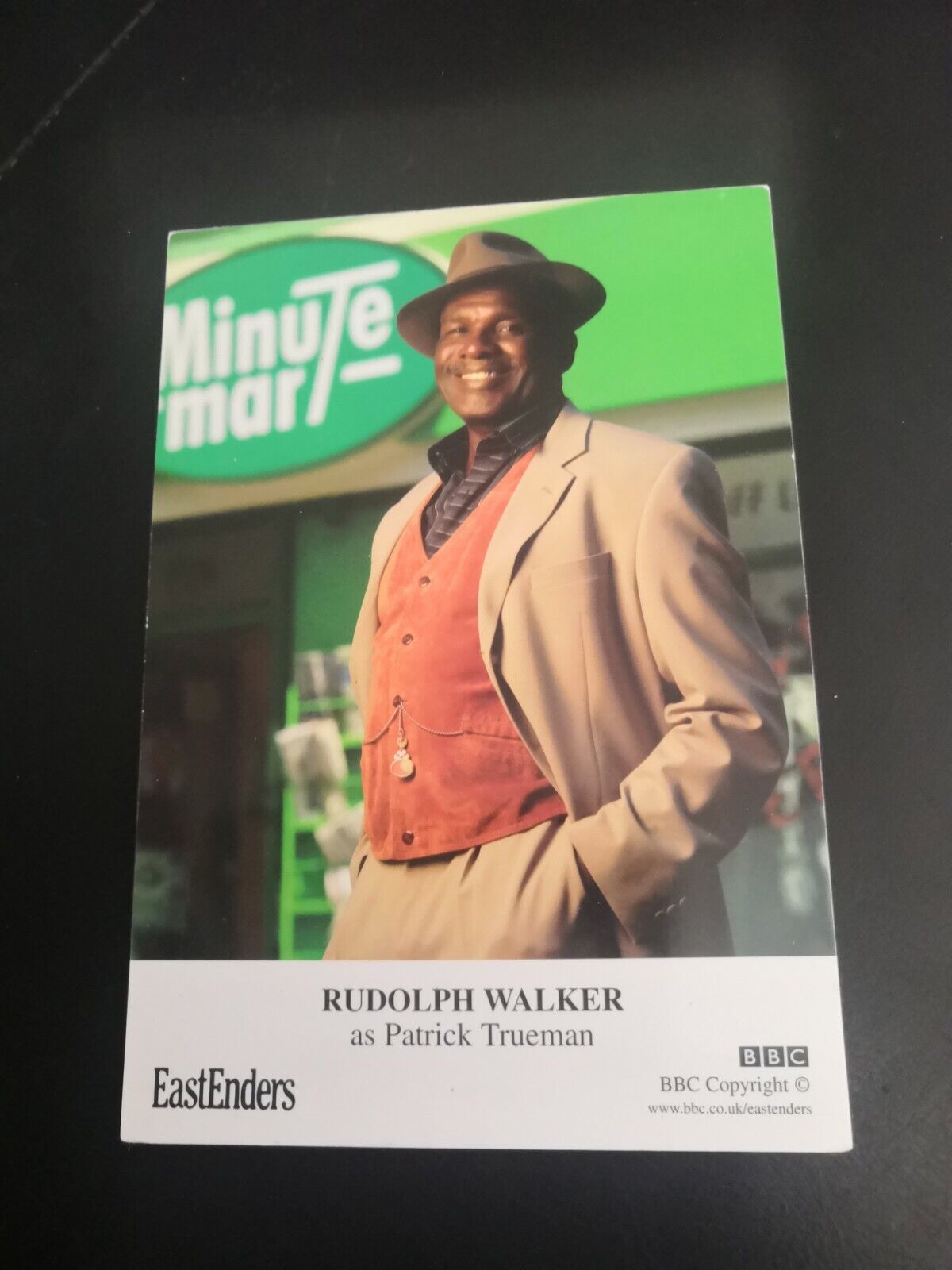 EASTENDERS UNSIGNED CAST CARD OF RUDOLPH WALKER