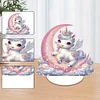 Special Shape Unicorn Desktop Diamond Art Kits for Home Decor (Unicorn on Moon)